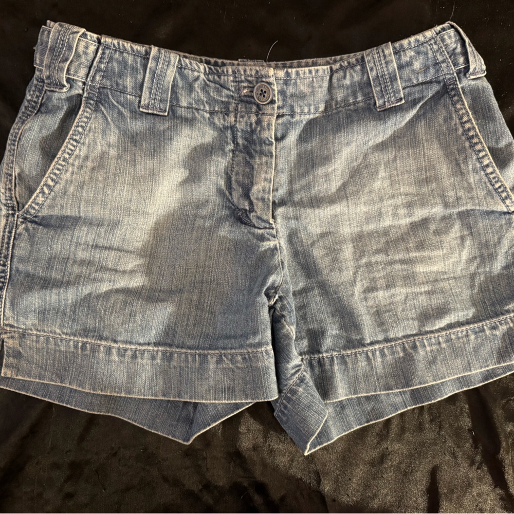 New York & Company Light Blue Denim Shorts